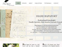 Tablet Screenshot of dianerapaport.com